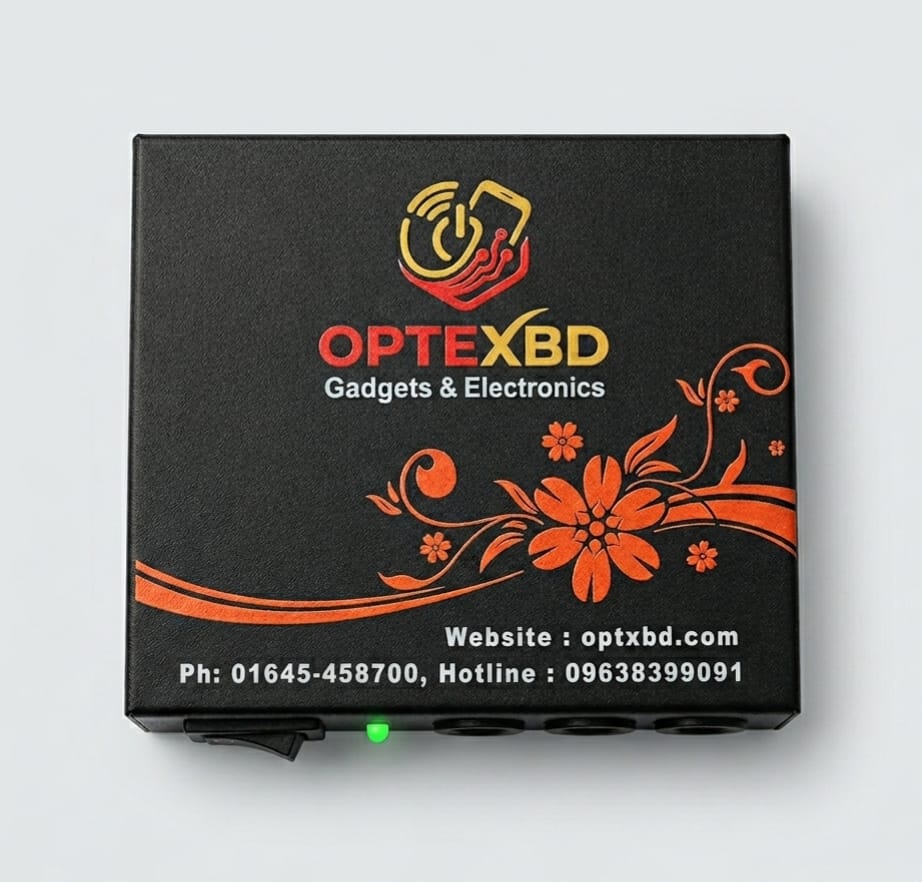 OptexBD Portable Mini UPS for WiFi Router, ONU & CCTV (12V/9V/5V)