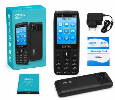 KGTEL K1000 4 SIM Quad Standby Feature Phone with 2500mAh Battery
